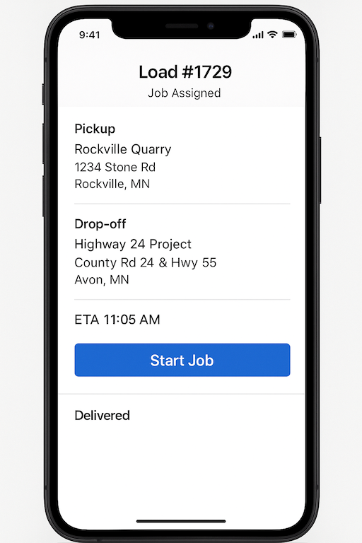TruckTracker Driver App Preview